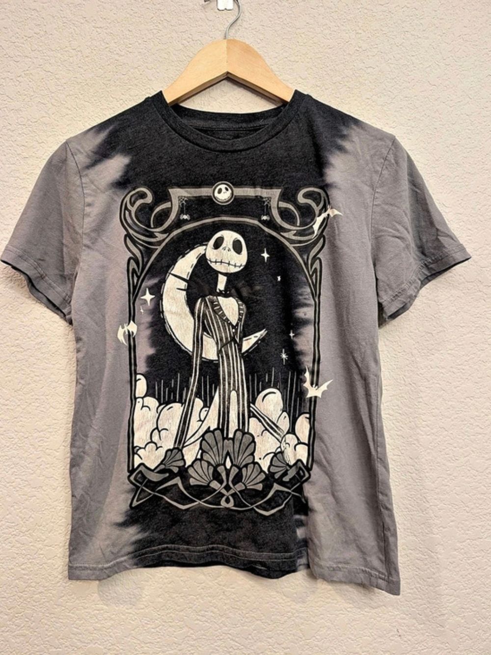 Kid's Sz XL Unisex Disney Nightmare Before Xmas Moonlit Jack Skellington T-Shirt